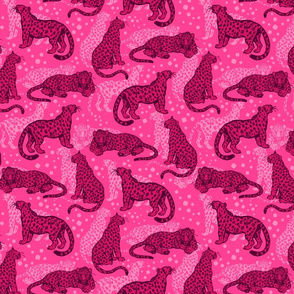 Magenta Pink Leopards by Cheerful Madness!!