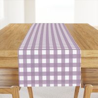 Purple gingham fabric