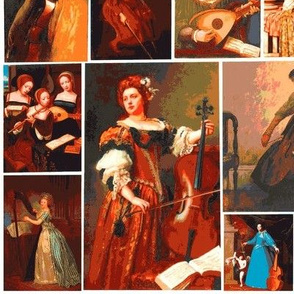 Women/ musicians throughout art 