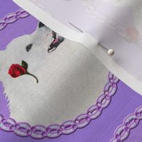 Samoyed Lavender & Roses Larger