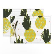 Pineapples White Large by Friztin