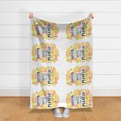 Bloom Tea towel - golds