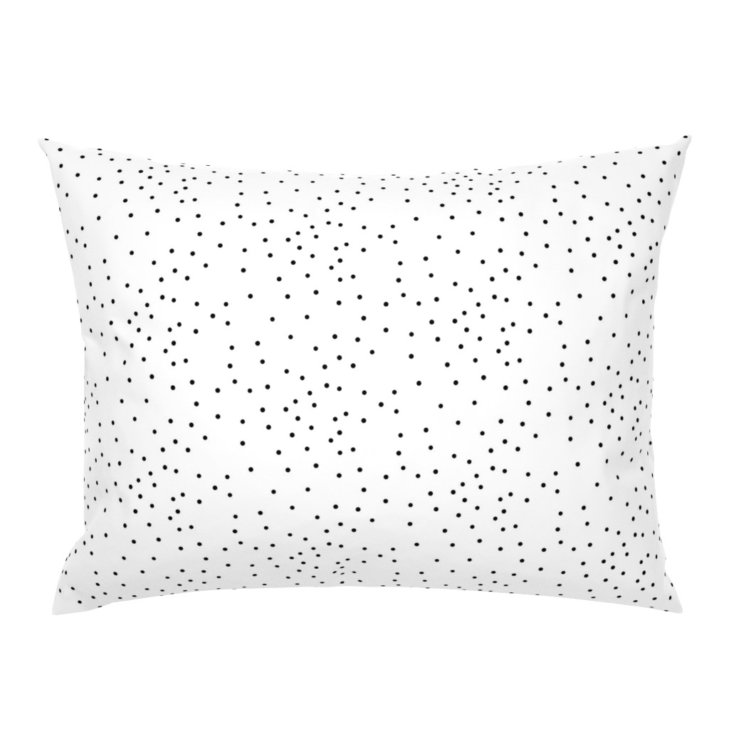 Small dots - monochrome, black and white, tiny dots, scattered, irregular polka dots || by sunny afternoon