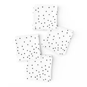 Small dots - monochrome, black and white, tiny dots, scattered, irregular polka dots || by sunny afternoon