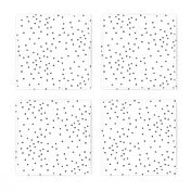 Small dots - monochrome, black and white, tiny dots, scattered, irregular polka dots || by sunny afternoon