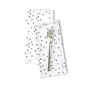 Small dots - monochrome, black and white, tiny dots, scattered, irregular polka dots || by sunny afternoon