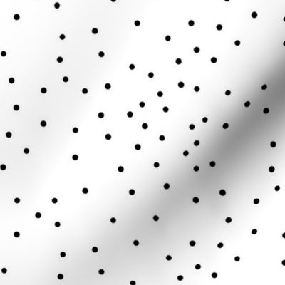Small dots - monochrome, black and white, tiny dots, scattered, irregular polka dots || by sunny afternoon