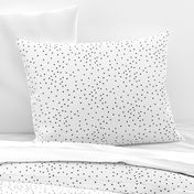 Small dots - monochrome, black and white, tiny dots, scattered, irregular polka dots || by sunny afternoon