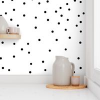 Small dots - monochrome, black and white, tiny dots, scattered, irregular polka dots || by sunny afternoon