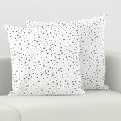 Small dots - monochrome, black and white, tiny dots, scattered, irregular polka dots || by sunny afternoon