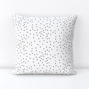 Small dots - monochrome, black and white, tiny dots, scattered, irregular polka dots || by sunny afternoon