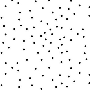 Black And White Dots Fabric, Wallpaper and Home Decor | Spoonflower