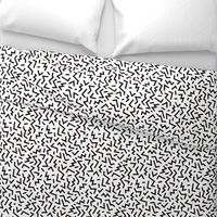 Super trendy geometric shapes squares stripes strokes and zigzag abstract memphis retro black and white