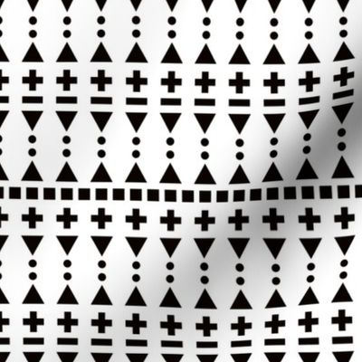 Super trendy geometric shapes circus squares triangles and dots abstract memphis retro black and white