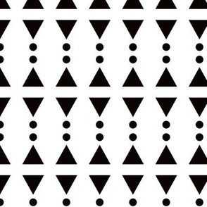 Super trendy geometric shapes circus squares triangles and dots abstract memphis retro black and white