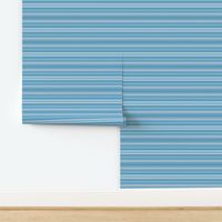 Soft Blue Horizontal Stripes