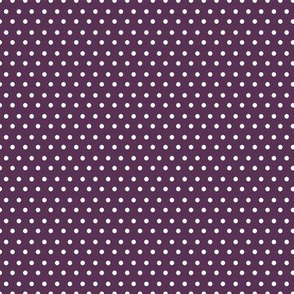 Polka Dots Purple & White