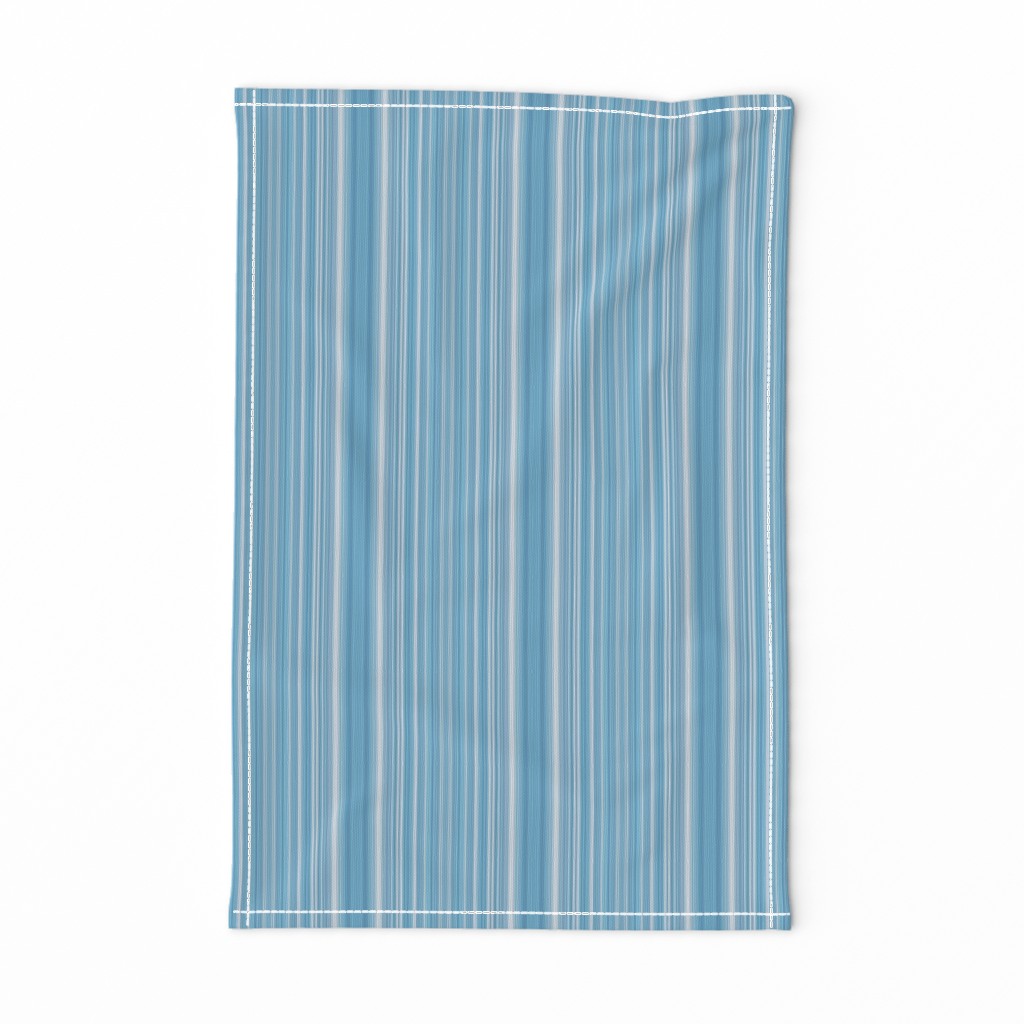 Narrow Soft Blue Stripes