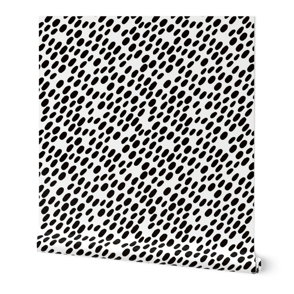 Animal dalmatian skin spots and dots scandinavian style design abstract circle black and white