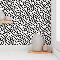 Animal dalmatian skin spots and dots scandinavian style design abstract circle black and white