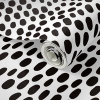 Animal dalmatian skin spots and dots scandinavian style design abstract circle black and white