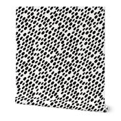 Animal dalmatian skin spots and dots scandinavian style design abstract circle black and white