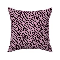 Animal dalmatian skin spots and dots scandinavian style design abstract circle black purple