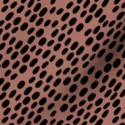 Animal dalmatian skin spots and dots scandinavian style design abstract circle black chocolate