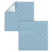 Light Blue Tulips Geometric