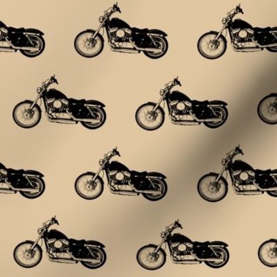 2.5" Motorcycles on Tan