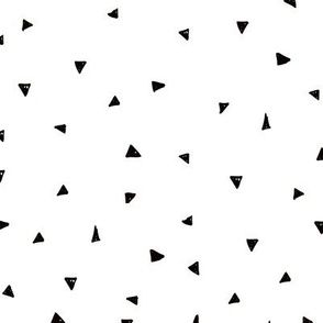 Sweet geometric triangles cool abstract Scandinavian design black and white