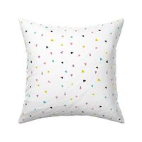 Sweet geometric triangles cool abstract Scandinavian design multi colored