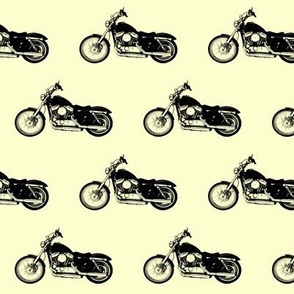 2.5" Motorcycles on Yellow