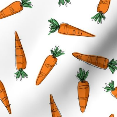 Wonky Carrots - orange