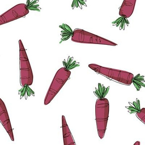 Wonky Carrots - purple