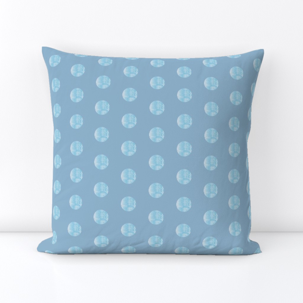 LIght Blue Patterned Polka Dot