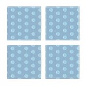 LIght Blue Patterned Polka Dot