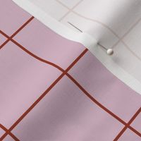 Citymap Grid - Lilac/Rust