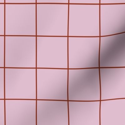 Citymap Grid - Lilac/Rust