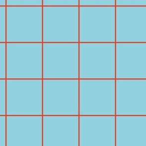 Citymap Grid - Blue/Airline Orange