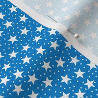 Stars and Dots - White and Blue