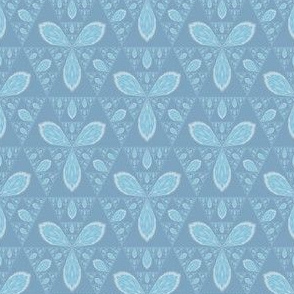 Light Blue Sierpinski Triangle Flowers