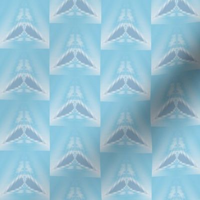 Light Blue Wings Tiled Geometric