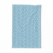 Light Blue Wings Tiled Geometric