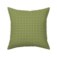 laundry basket weave in grass green