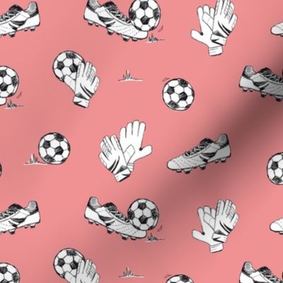 Soccer sport game pink