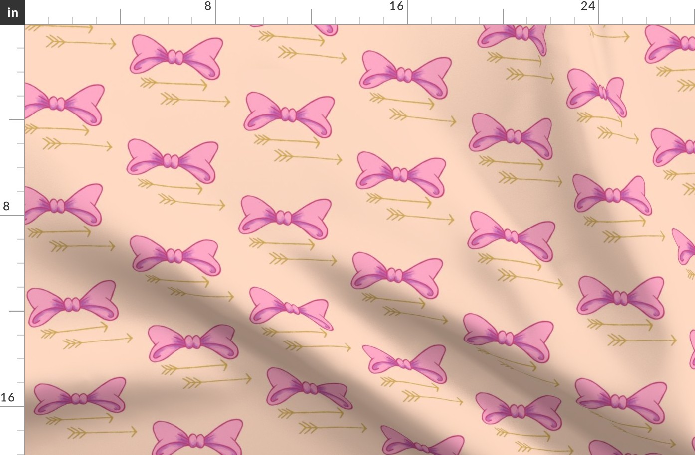 Bows and arrows, baby girl, pretty in pink bows, nursery decor, girl crib sheets