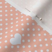 Polka Dot_and_Heart_Peach