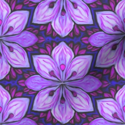 Impressionist Flower in Lavender