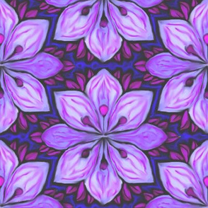 Impressionist Flower in Lavender